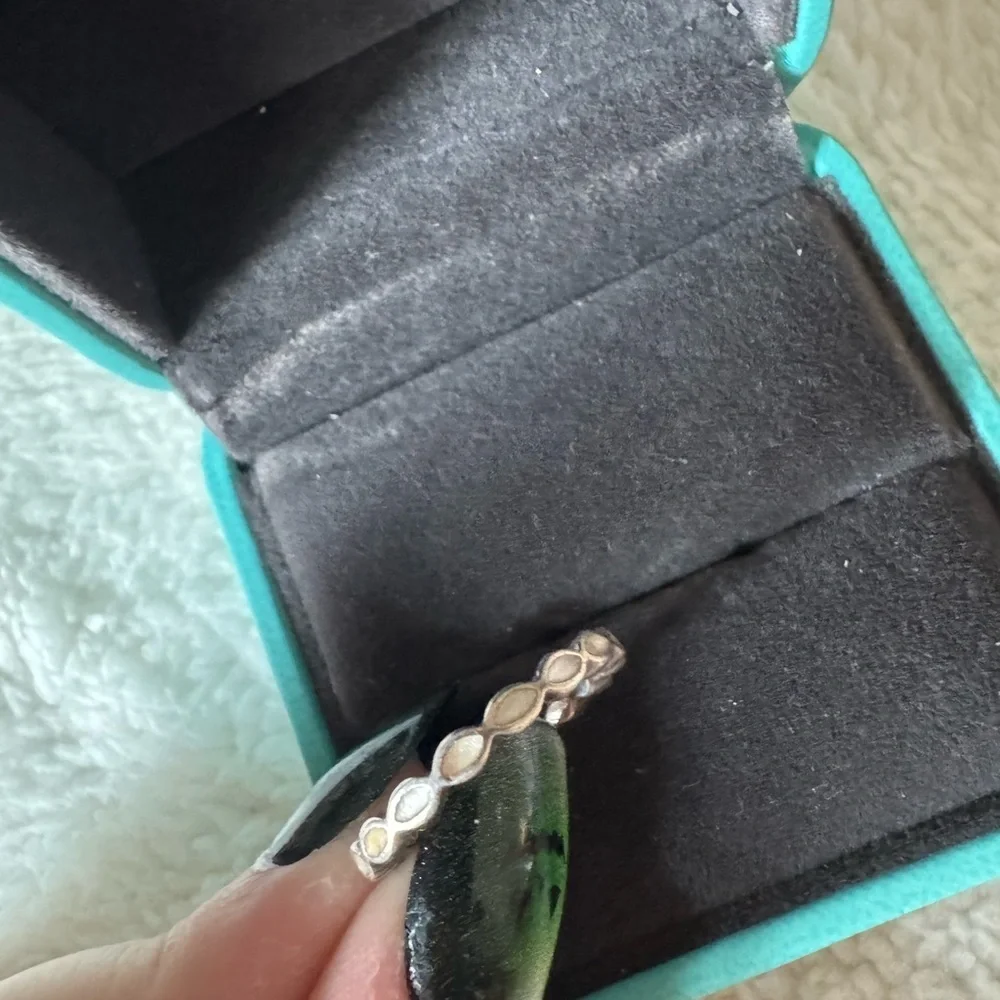 Pandora Better Together Sterling Silver Enamel Ring Size 7.5